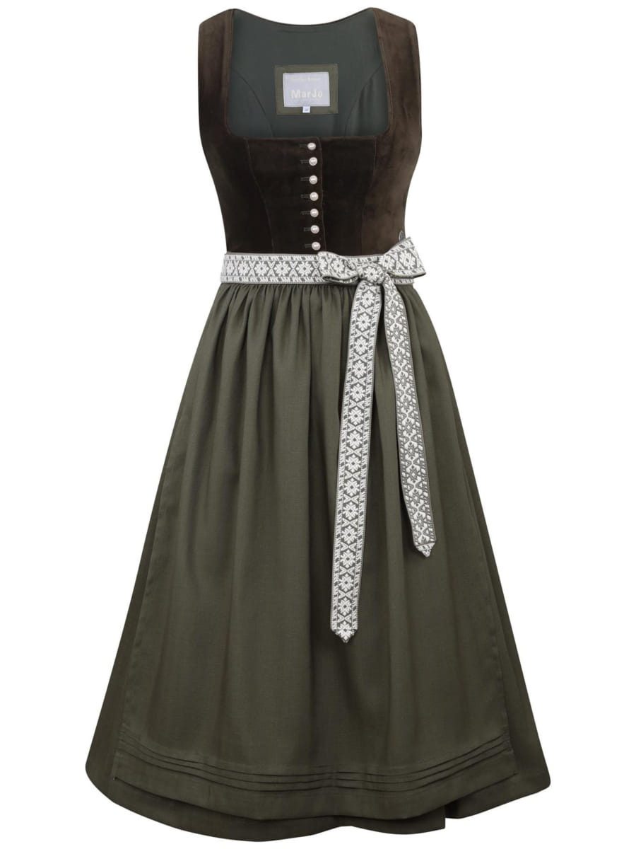 MarJo Dirndl Dirndl Forest Kiss 70cm Länge moos