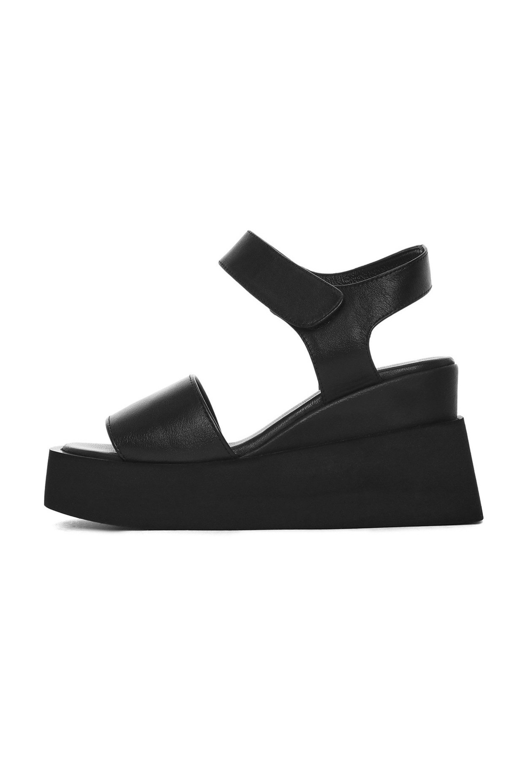 Derimod Plateausandalen aus Leder Sandale Lederfutter, TPU Sohle, Absatz 6 cm