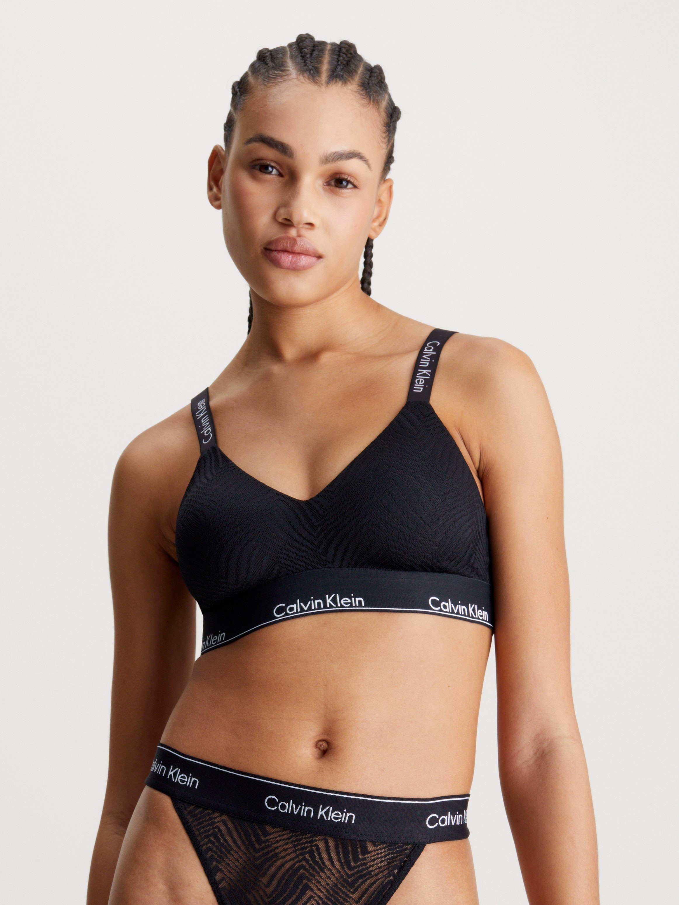 Calvin Klein Underwear Bralette-BH LGHTLY LINED BRALETTE mit Strukturmuster