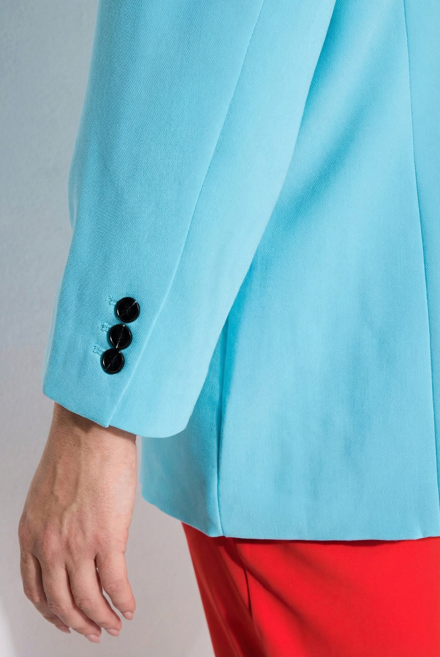 Ulla Popken Blusenblazer Blazer oversized Reverskragen Knopfverschluss