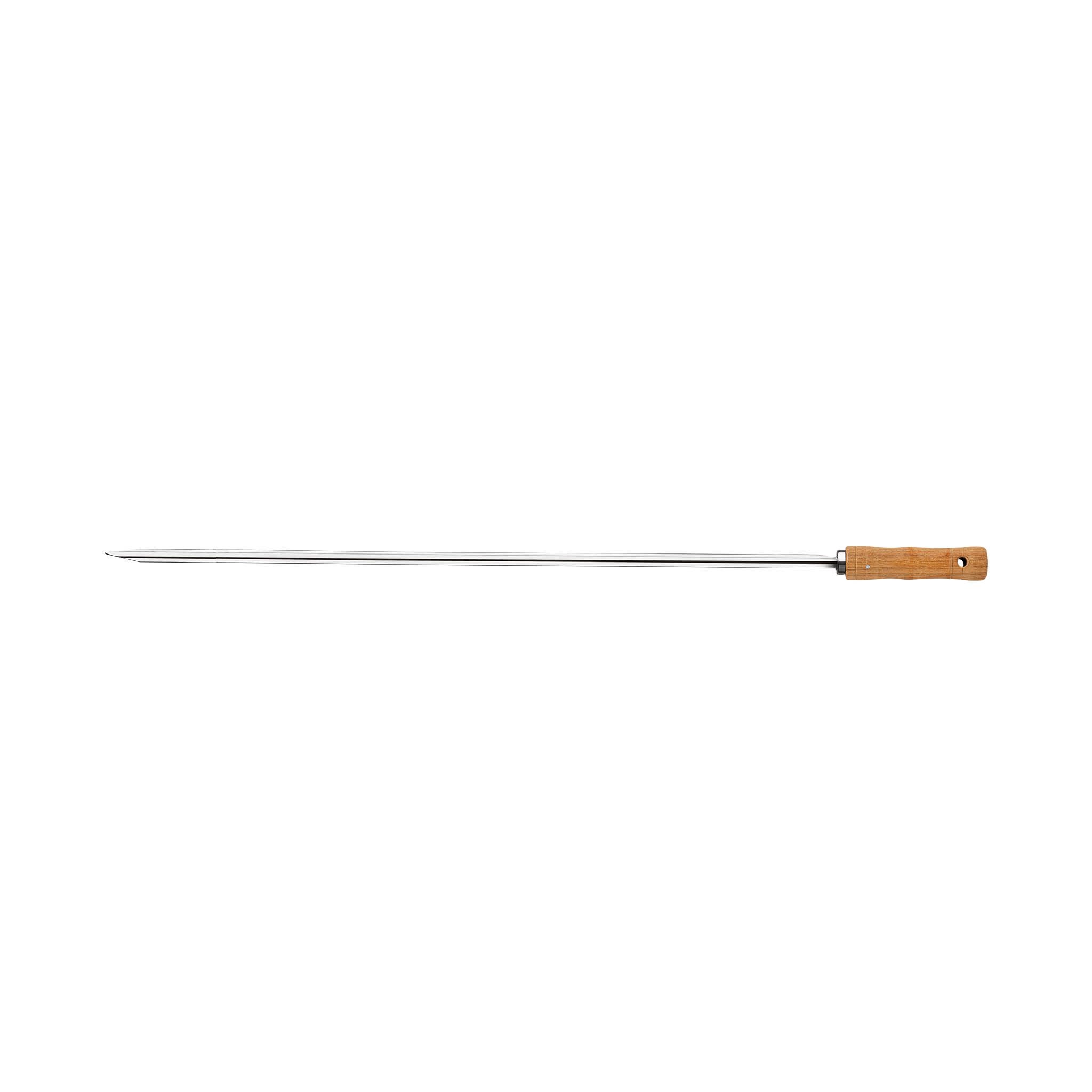 Tramontina Grillspieß CHURRASCO 17 mm, rostfrei - Ideal für Entrecôte, Picanha, Rumpsteak (1-St), Edelstahl, Griff aus Hartholz, spezielles V-Profil für Stabilität