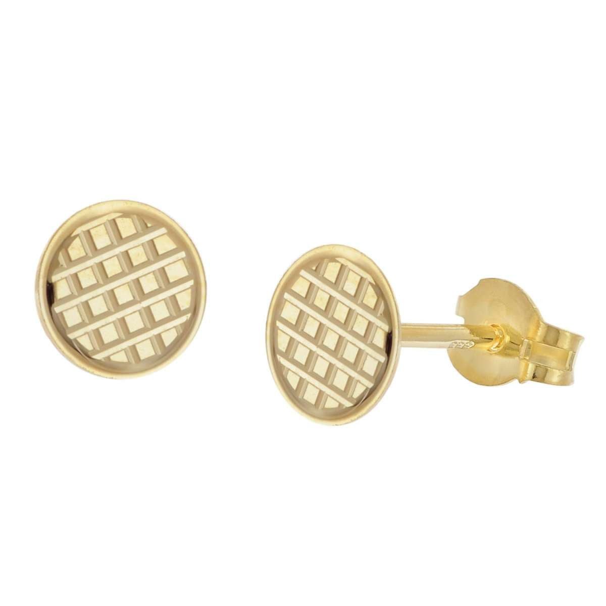 trendor Paar Ohrstecker 28461, für Damen 333 / 8K Gold Ø 6 mm