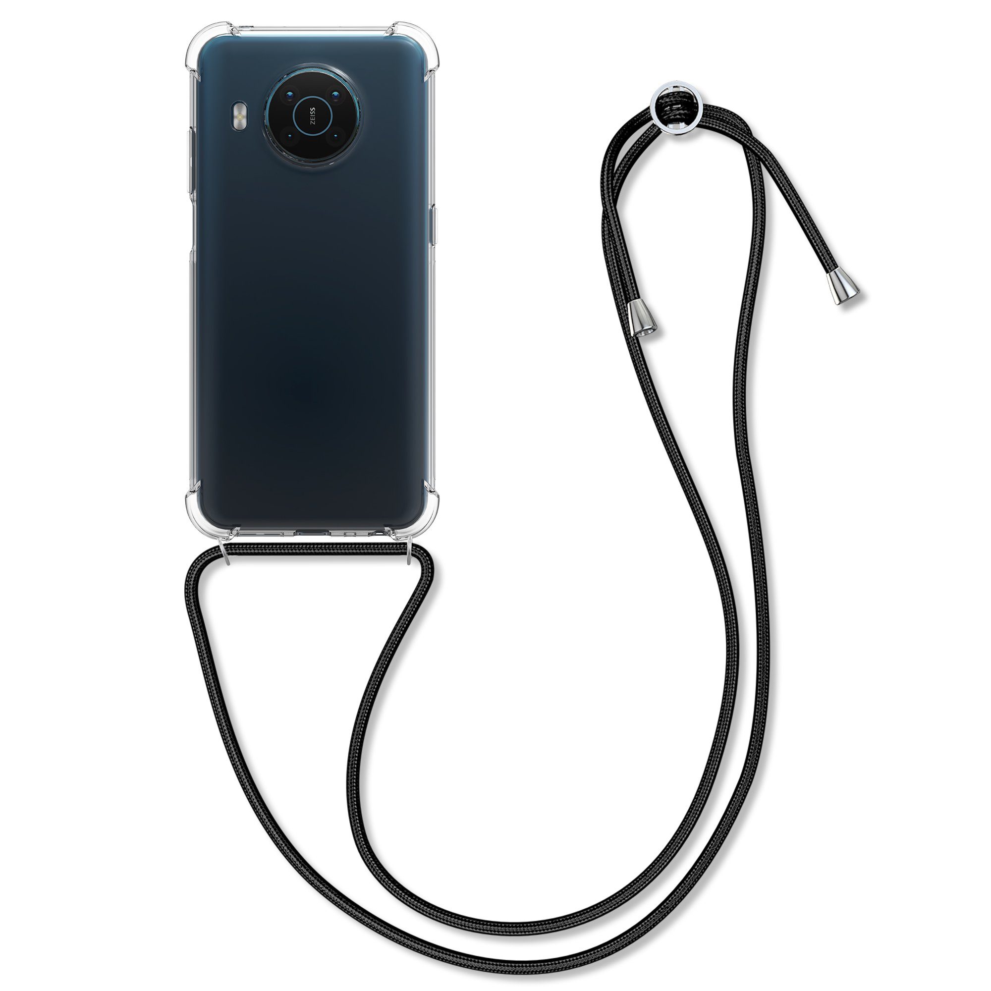 kwmobile Etui Necklace Case für Nokia X20 / X10, Hülle Silikon mit Handykette - Band Handyhülle