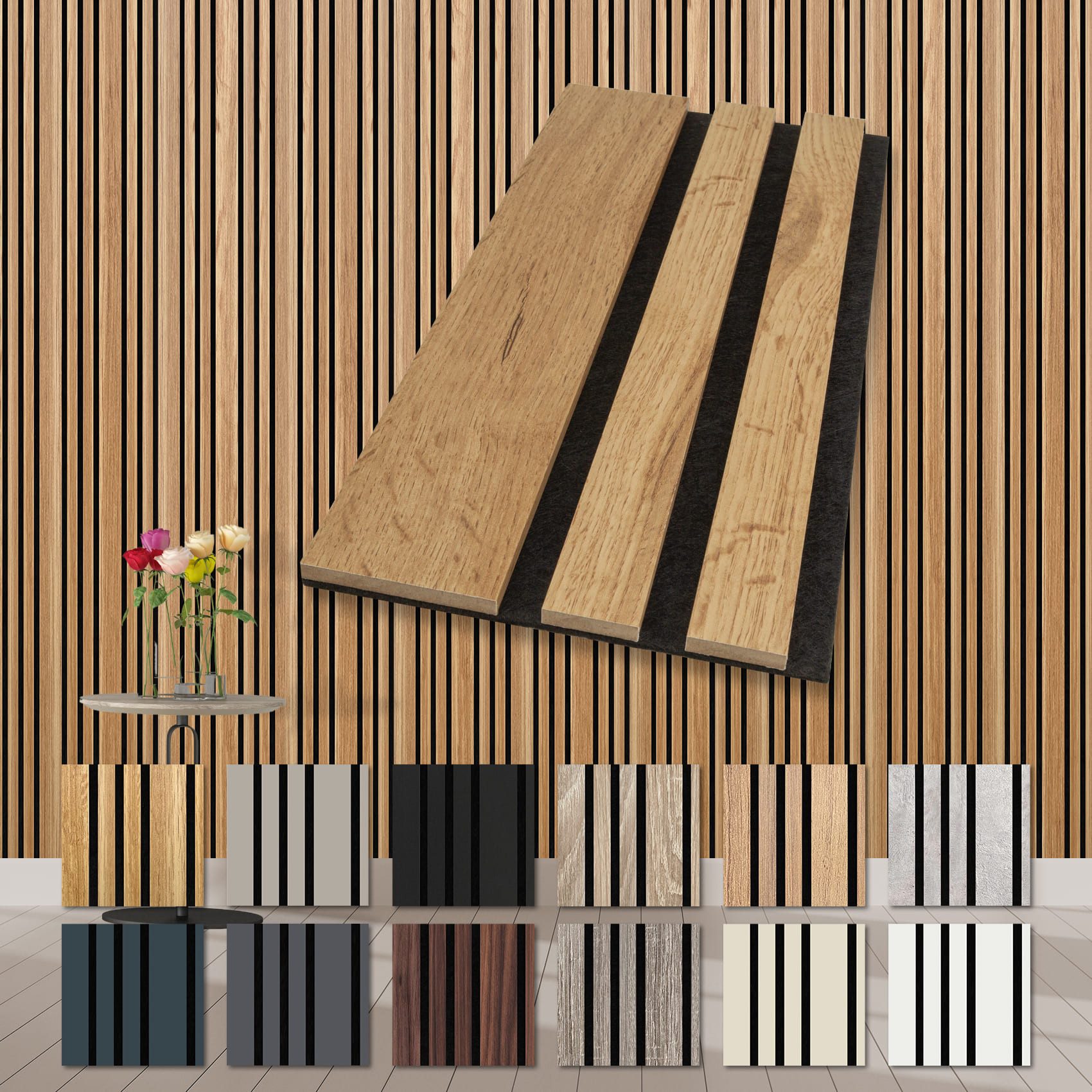 Hexim Wandpaneel, (Akustikpaneele Holz Musterstück Mila günstig online kaufen