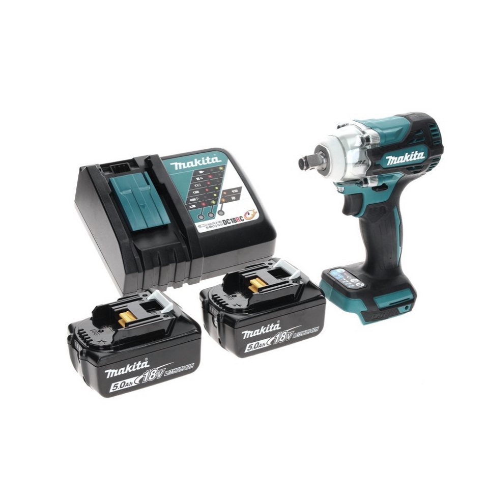 Thumbnail - Makita Akku-Schlagschrauber DTW 300 RT Akku Schlagschrauber 18 V 330 Nm 1/2" Brushless + 2x Akku