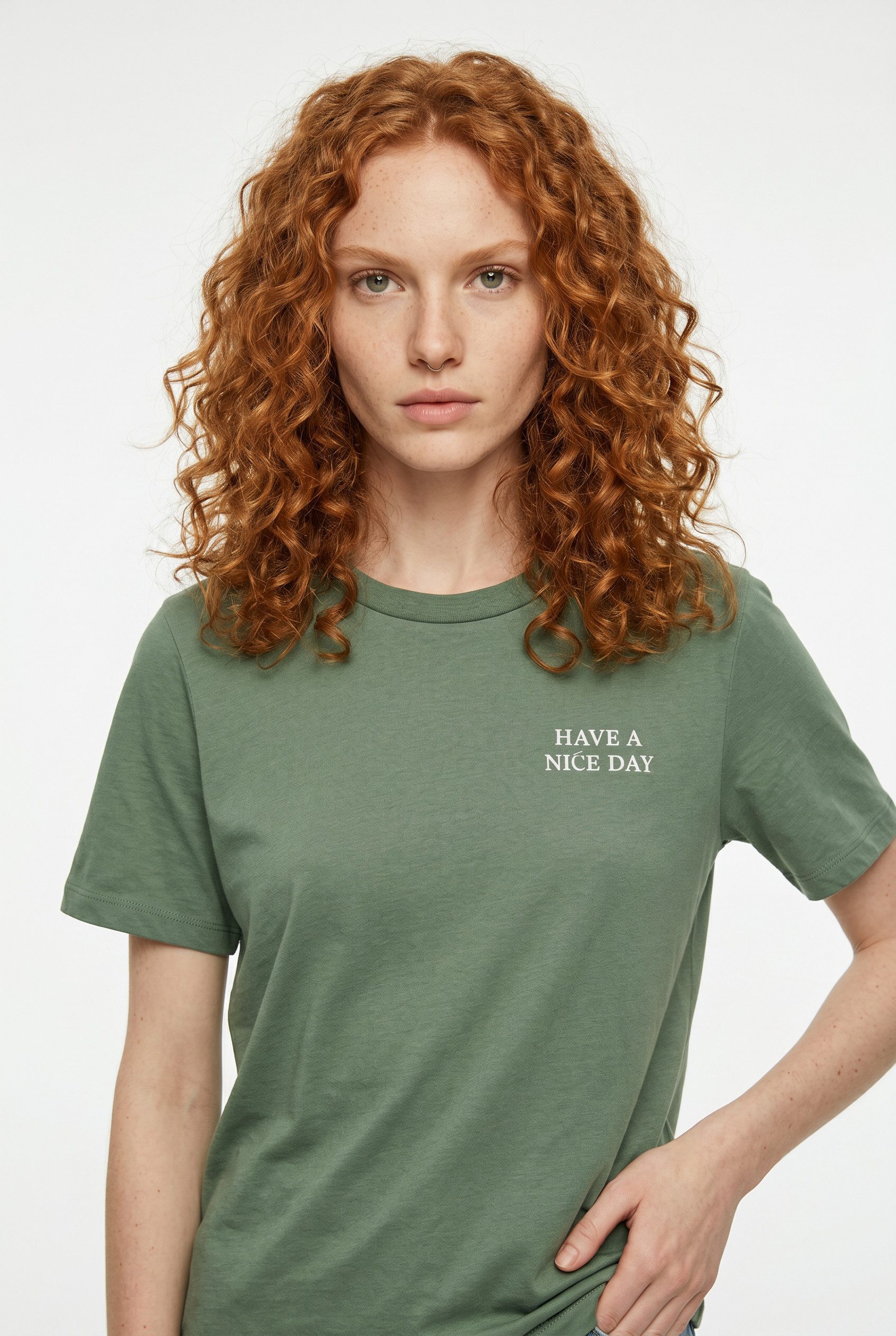 Vero Moda Kurzarmshirt VMSIGRID PAULINA SS TOP BOX JRS Baumwolle, regular fit