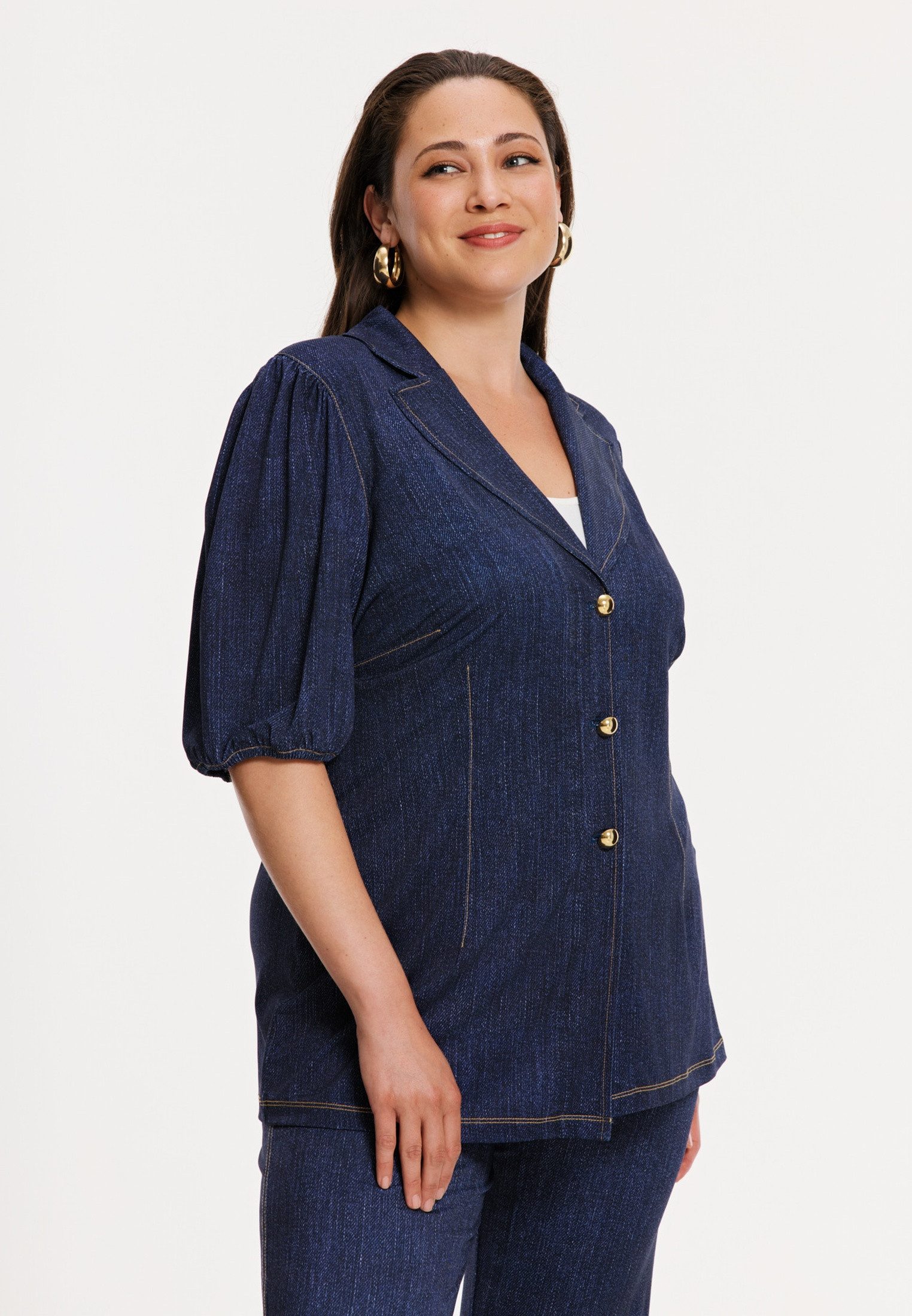 YOEK Jackenblazer Damen Blazer Flare Fit