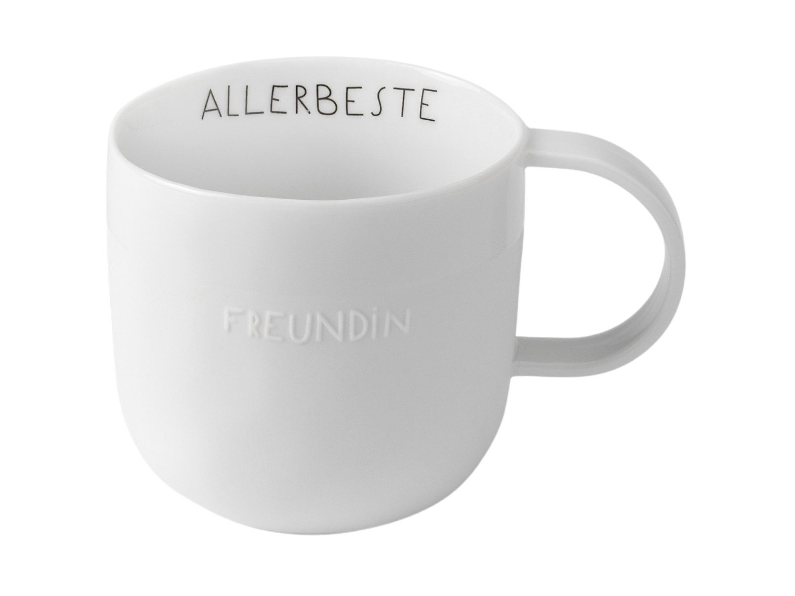 räder design stories Tasse Guten Morgen Tasse Allerbeste Freundin weiß 0,3l, Porzellan