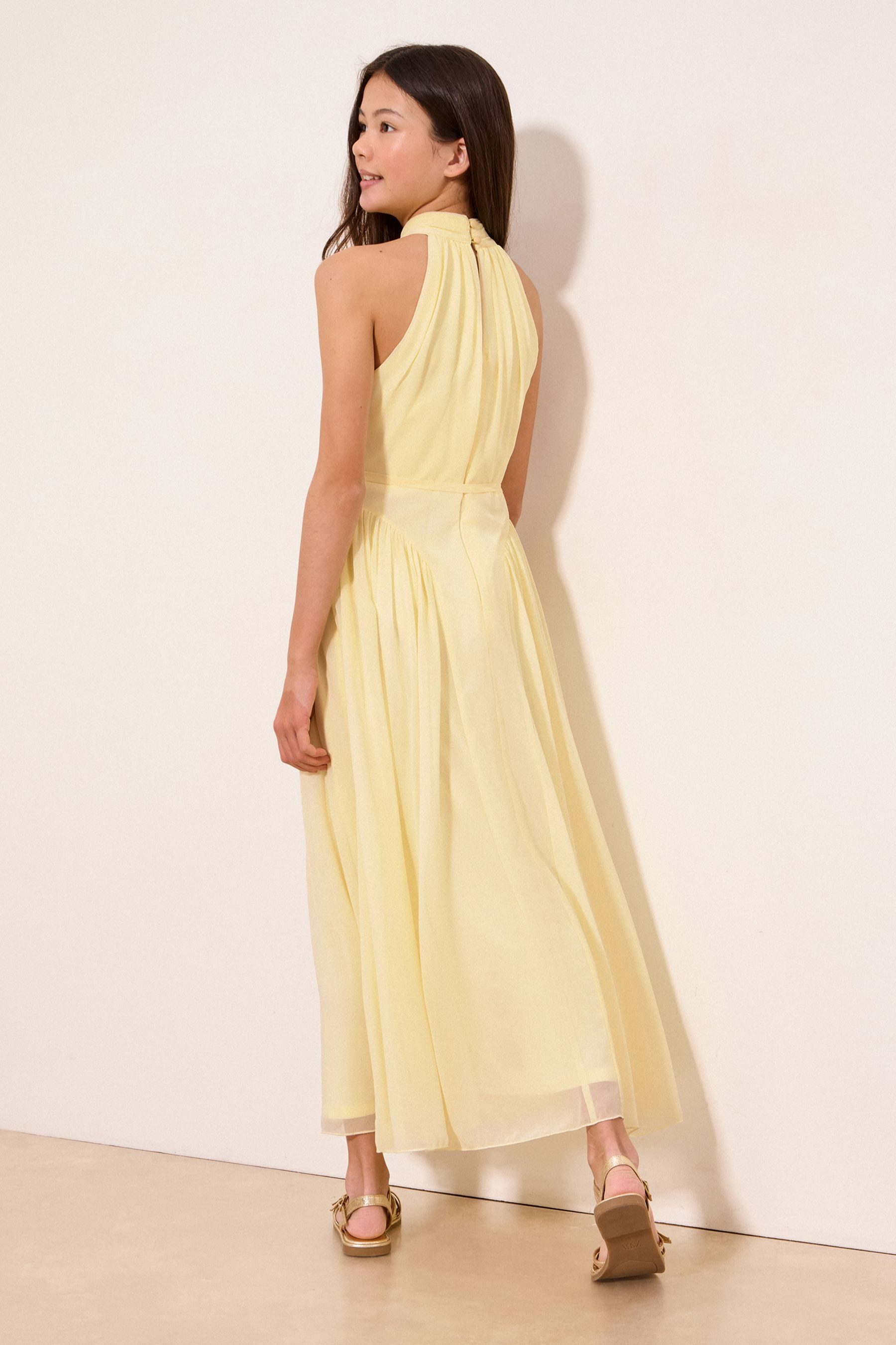 LIPSY Maxikleid Lipsy Teen festliches Neckholder-Maxikleid (2-tlg)