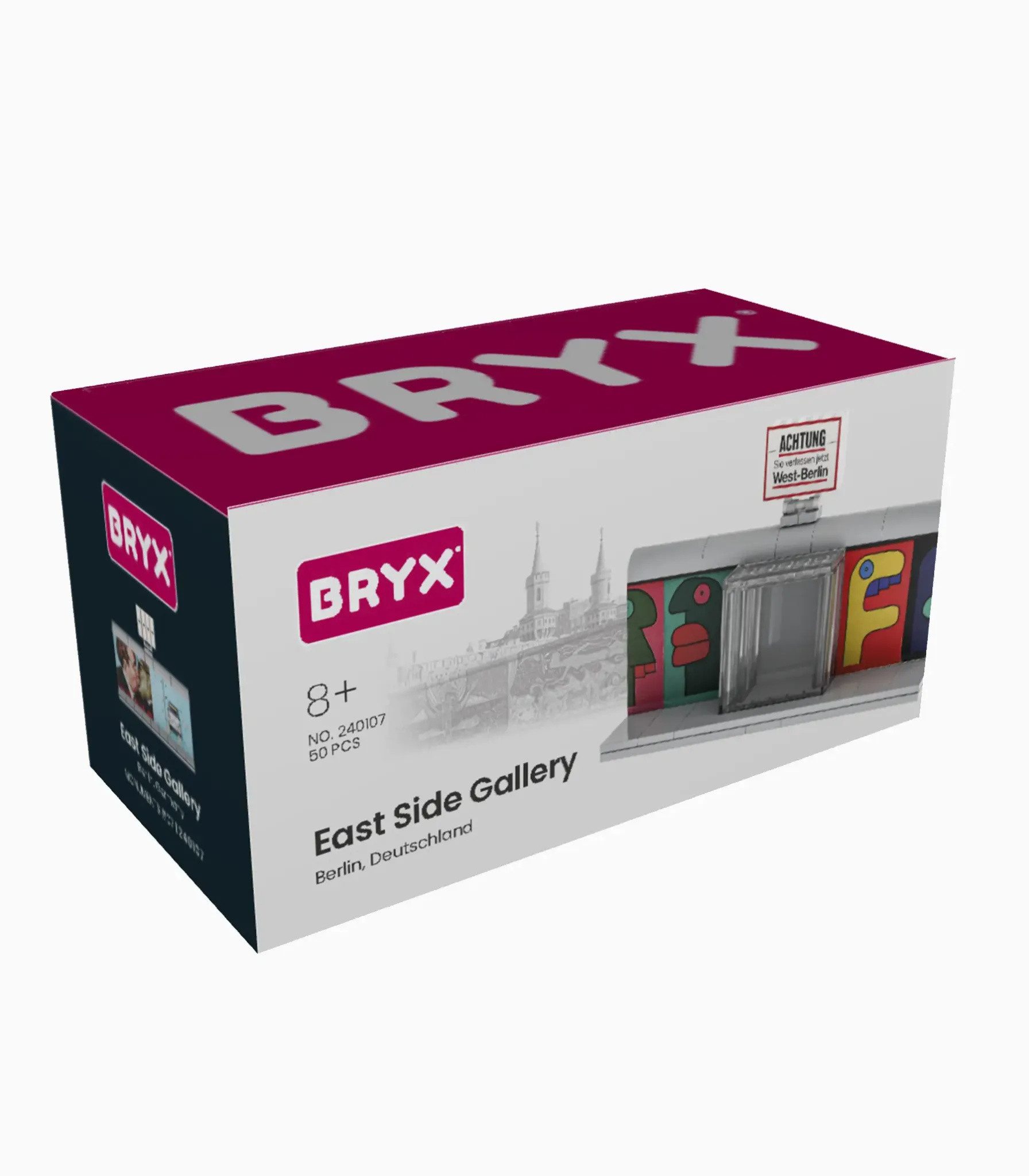 BRYX East Side Gallery Konstruktionsspielsteine, (50 St), Architekturmodell mit 50 Teilen