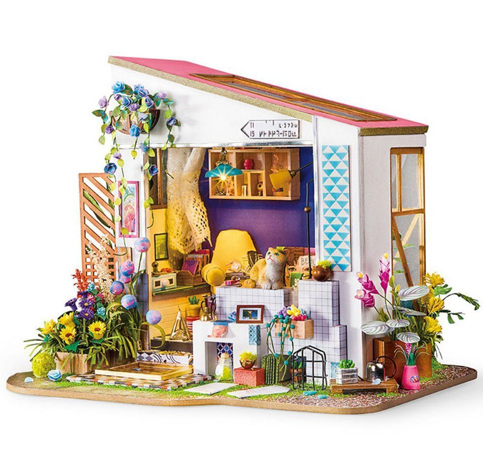Robotime Spiel, Robotime Lilys Porch (Veranda) Miniaturhaus | 3D-Puzzle