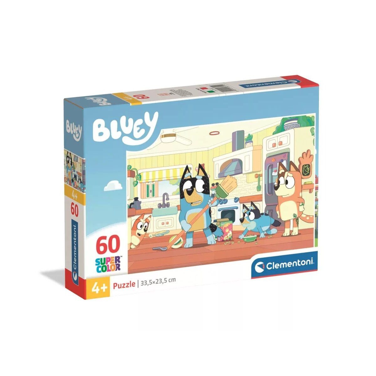 Bluey Lernspielzeug Bluey Cleaning 60-teiliges Clementoni Puzzle