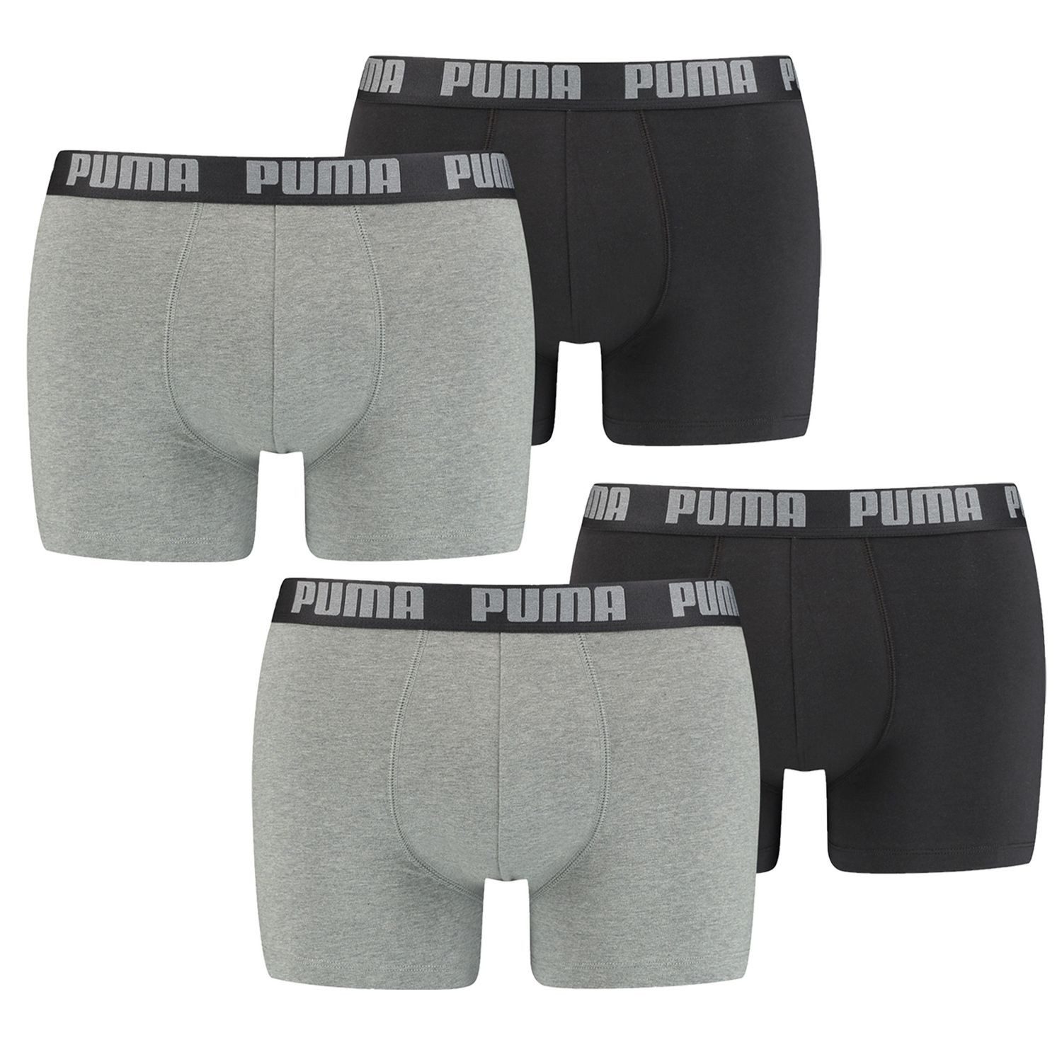 PUMA BODYWEAR Boxershorts Basic (3-St) elastischer Logo-Bund, Baumwollmix, günstig online kaufen
