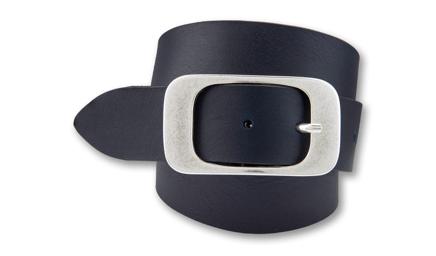BERND GÖTZ Ledergürtel Ledergürtel mit auffallender, flächiger Schließe
