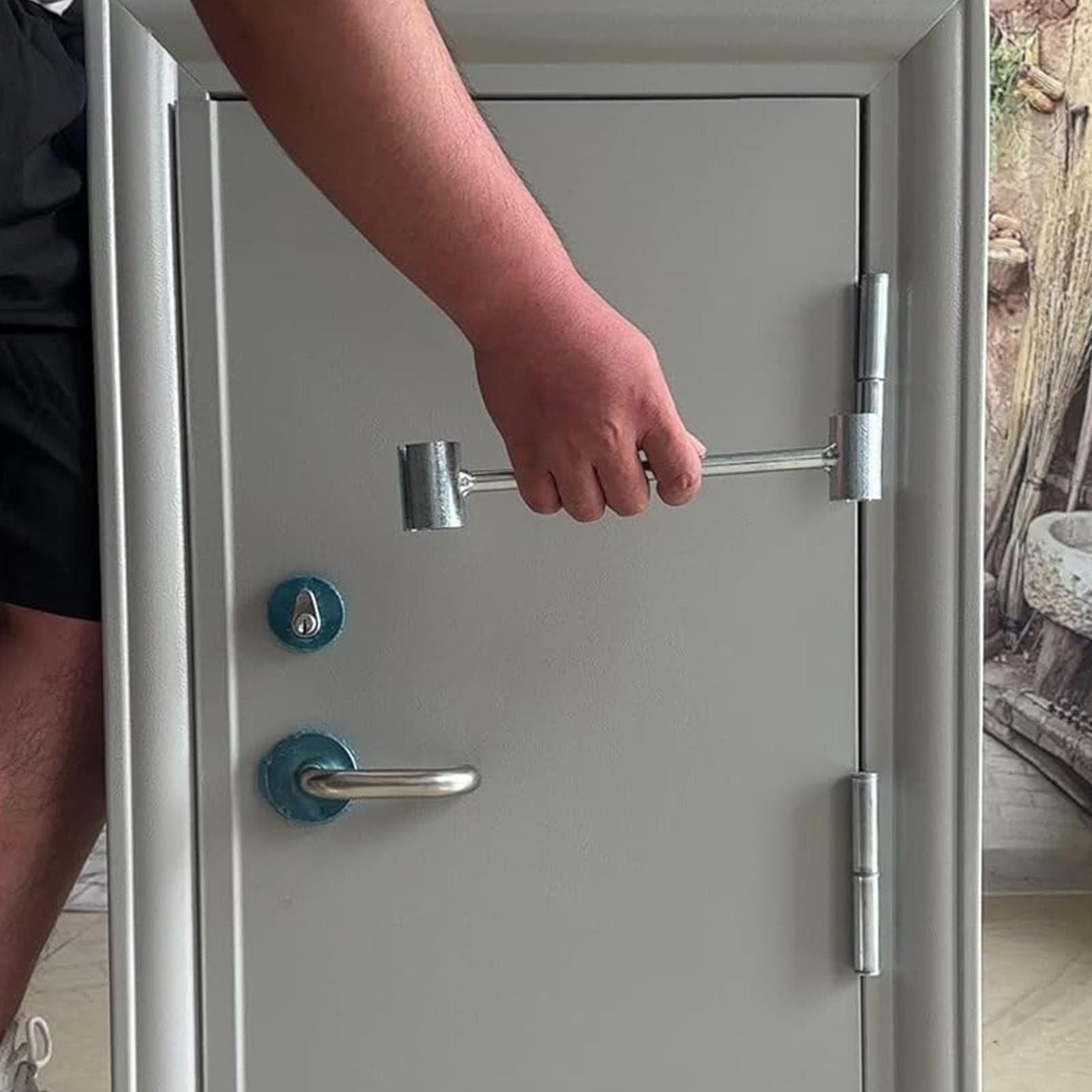 BlingBin Steckschlüssel Scharnierspalten-Einstellschlüssel, Türscharnier-Reparaturwerkzeug (1er Set, 1 St., 1 x Scharnier-Einstellwerkzeug), 8 bis 19 mm Türscharnier-Einstellwerkzeug, Handwerkzeuge