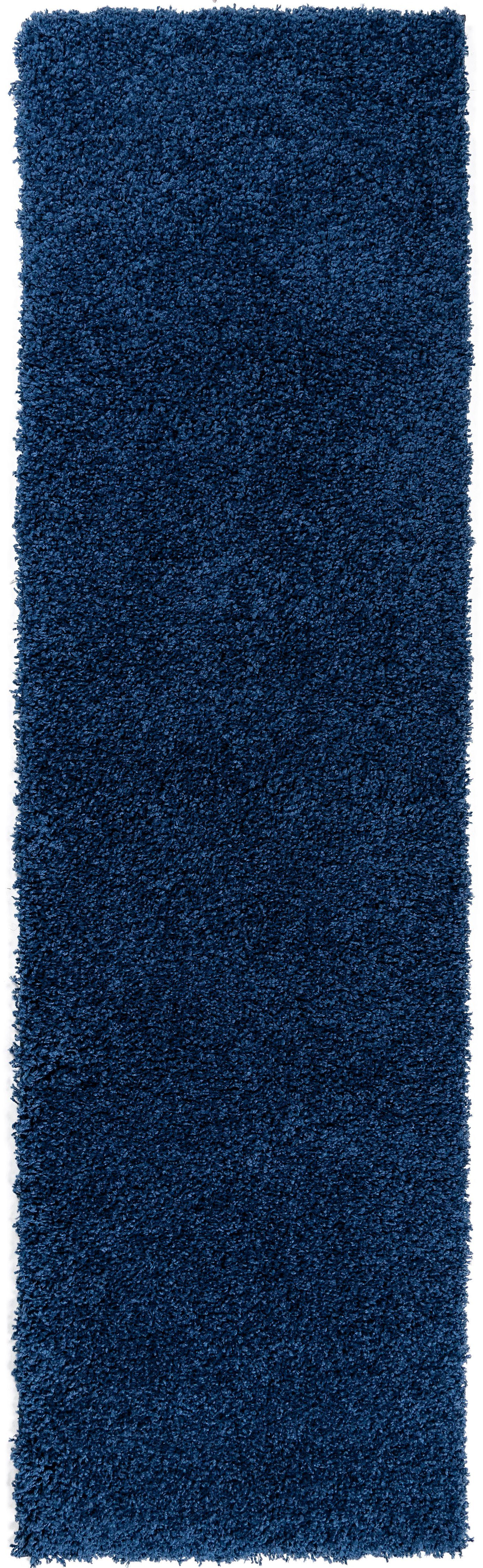 Teppich-Läufer, und weich Uni-Farben, blau 30 mm, rechteckig, 30, Shaggy kuschelig besonders Brücke, Home Läufer affaire, Höhe: