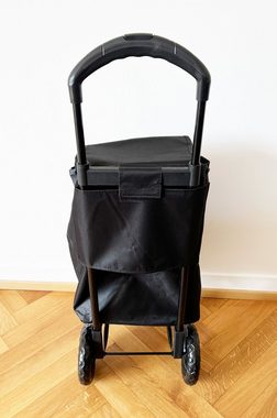 ADOB Einkaufstrolley Easy Schwarz, 42 l, leicht und zusammenklappbar