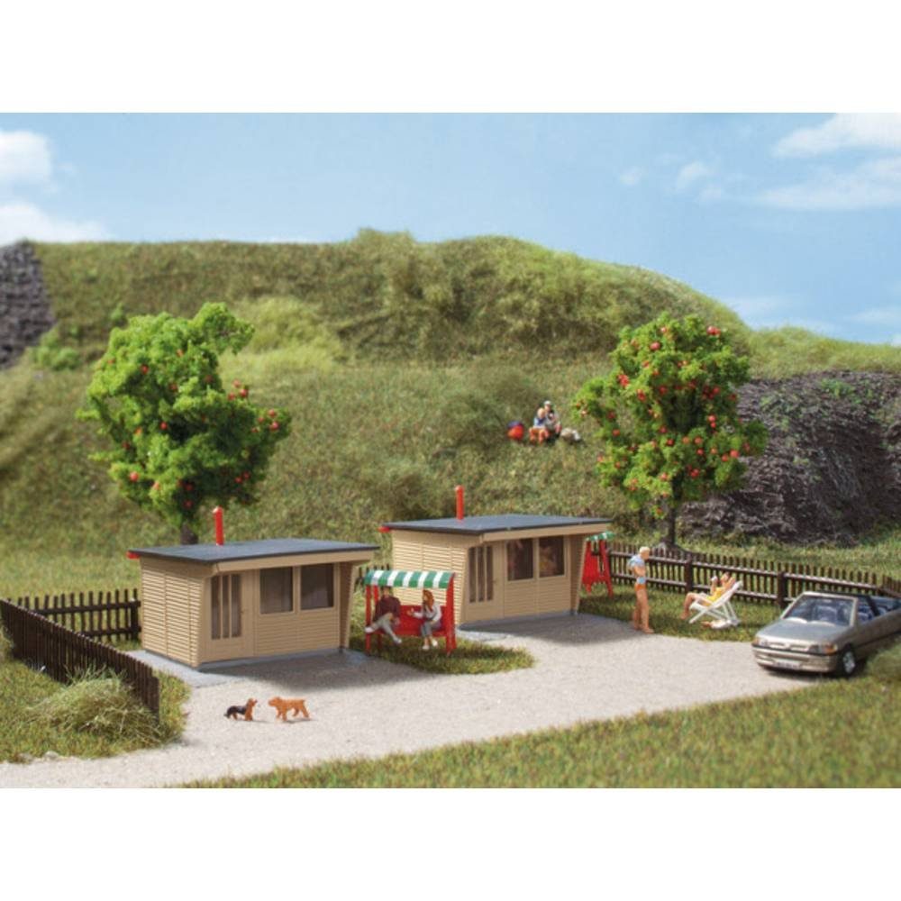 Modelleisenbahn-Gebäude H0 2er-Set Bungalows