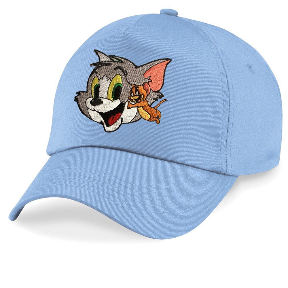 & Hellblau Baseball Katze Brownie Patch Blondie Cartoon One Stick Cap Size Kinder Maus Tom Jerry