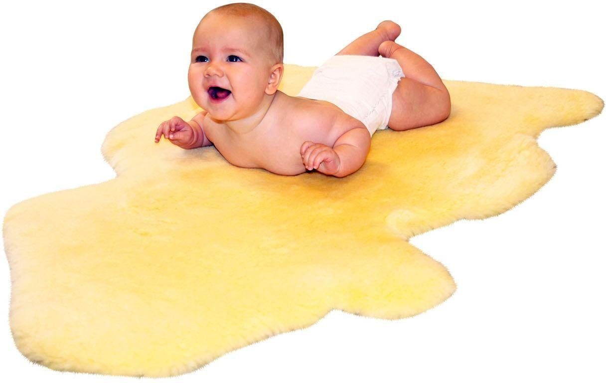 Fellteppich Baby-Lammfell, Heitmann Felle, fellförmig, Höhe: 30 mm, echtes Lammfell, waschbar, Kinderzimmer | Schaffell-Teppiche
