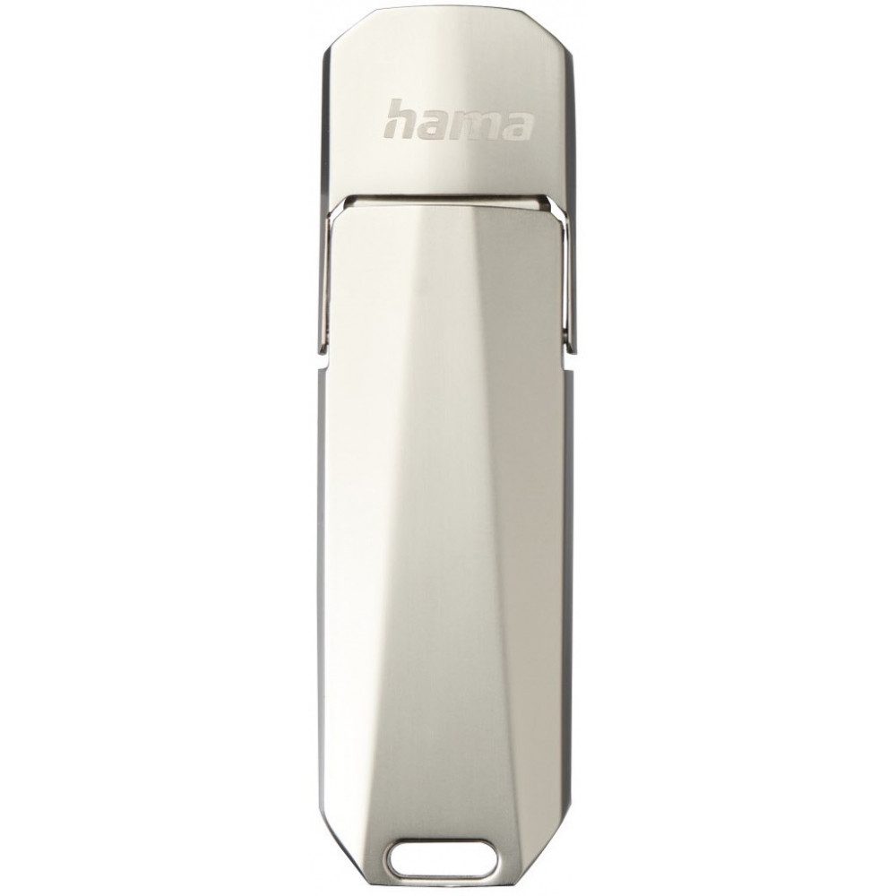 Hama Hama Uni-C Deluxe USB-C 3.1 Speicherstick - 64GB USB-Stick (Elegantes silbernes Design)