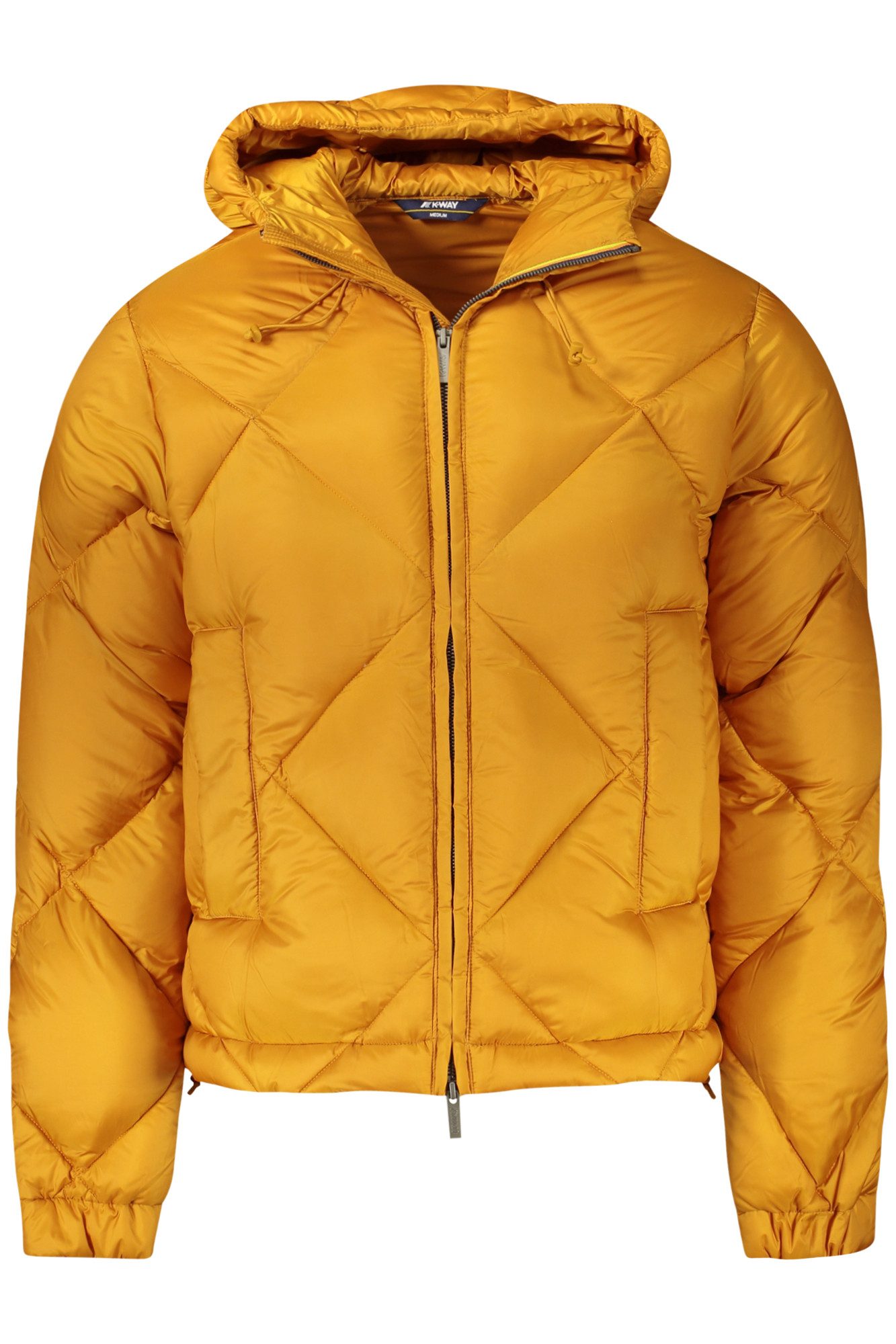 K-Way Outdoorjacke Herrenjacke Gelb mit Kapuze, Taschen & Reißverschluss - Stil & Komfor