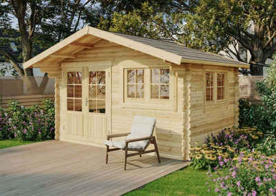 Alpholz Gartenhaus Gabriel-34 400 x 300 cm, BxT: 428x367 cm, Naturbelassen B 428 x T 367 x H 263 cm