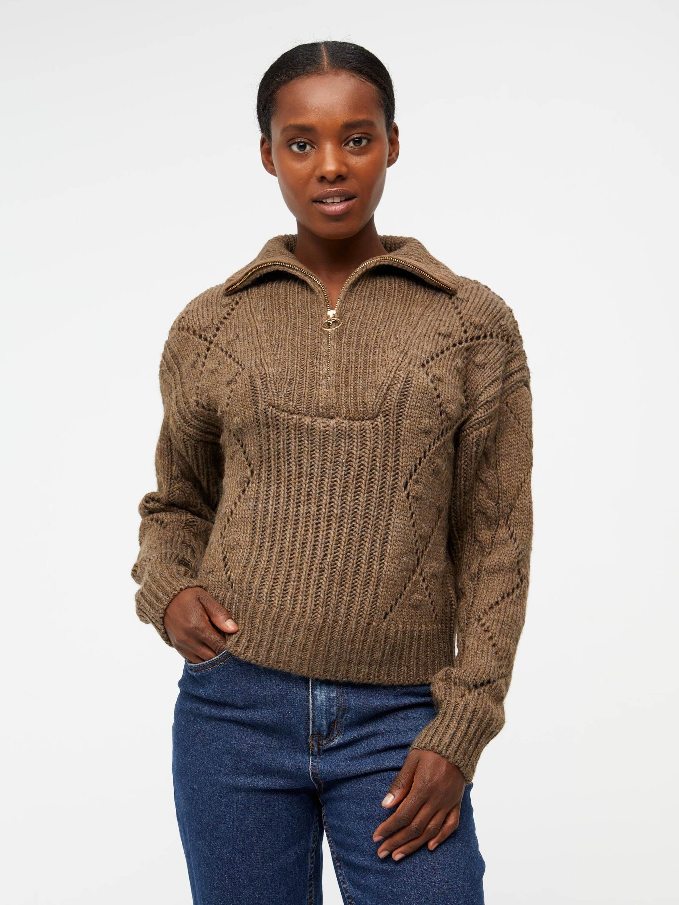 Object Strickpullover Kelly (1-tlg) Lochmuster