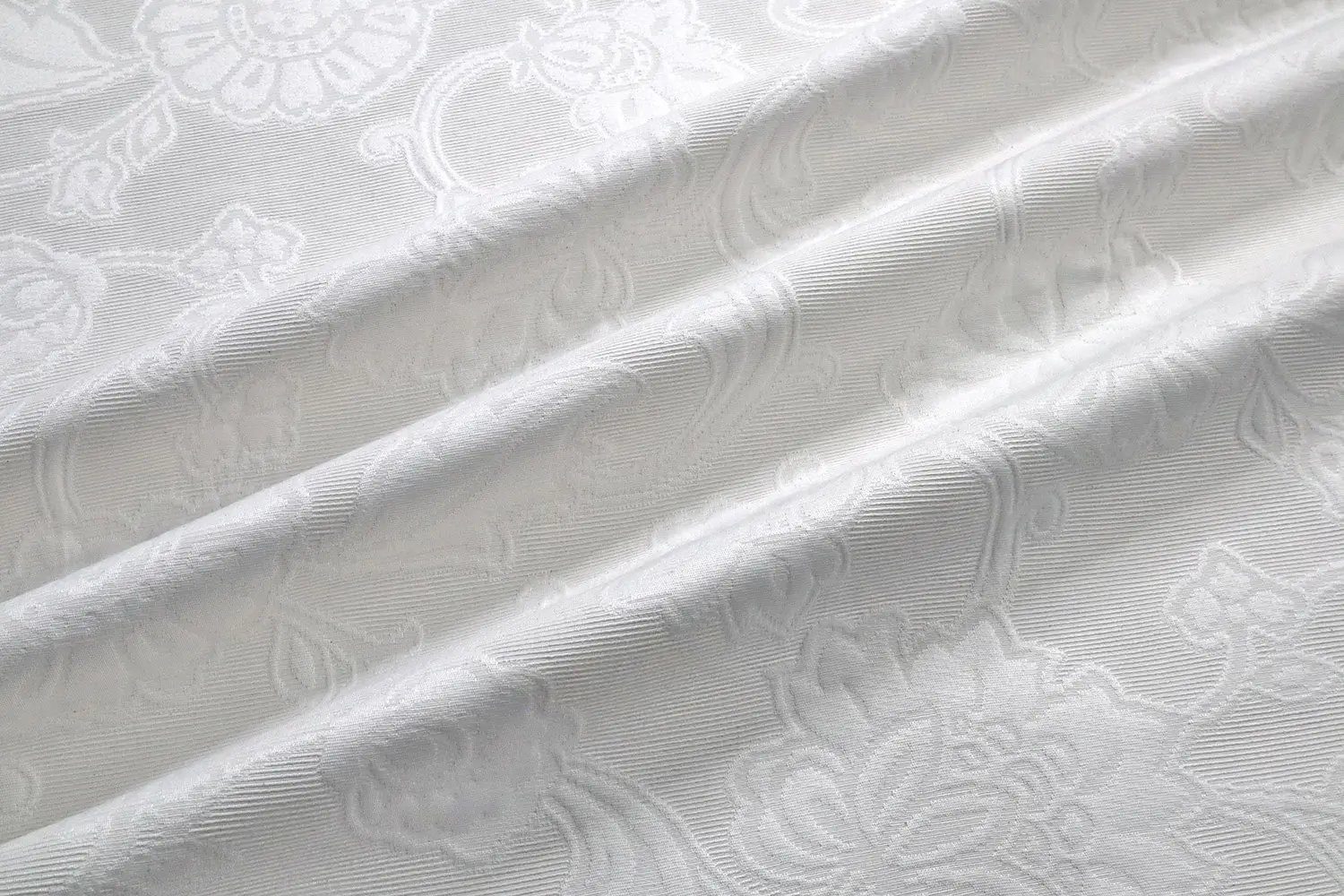 Stofferia Stoff Dekostoff Jacquard Blütenranke Ecru, Meterware – Bild 3 von 4