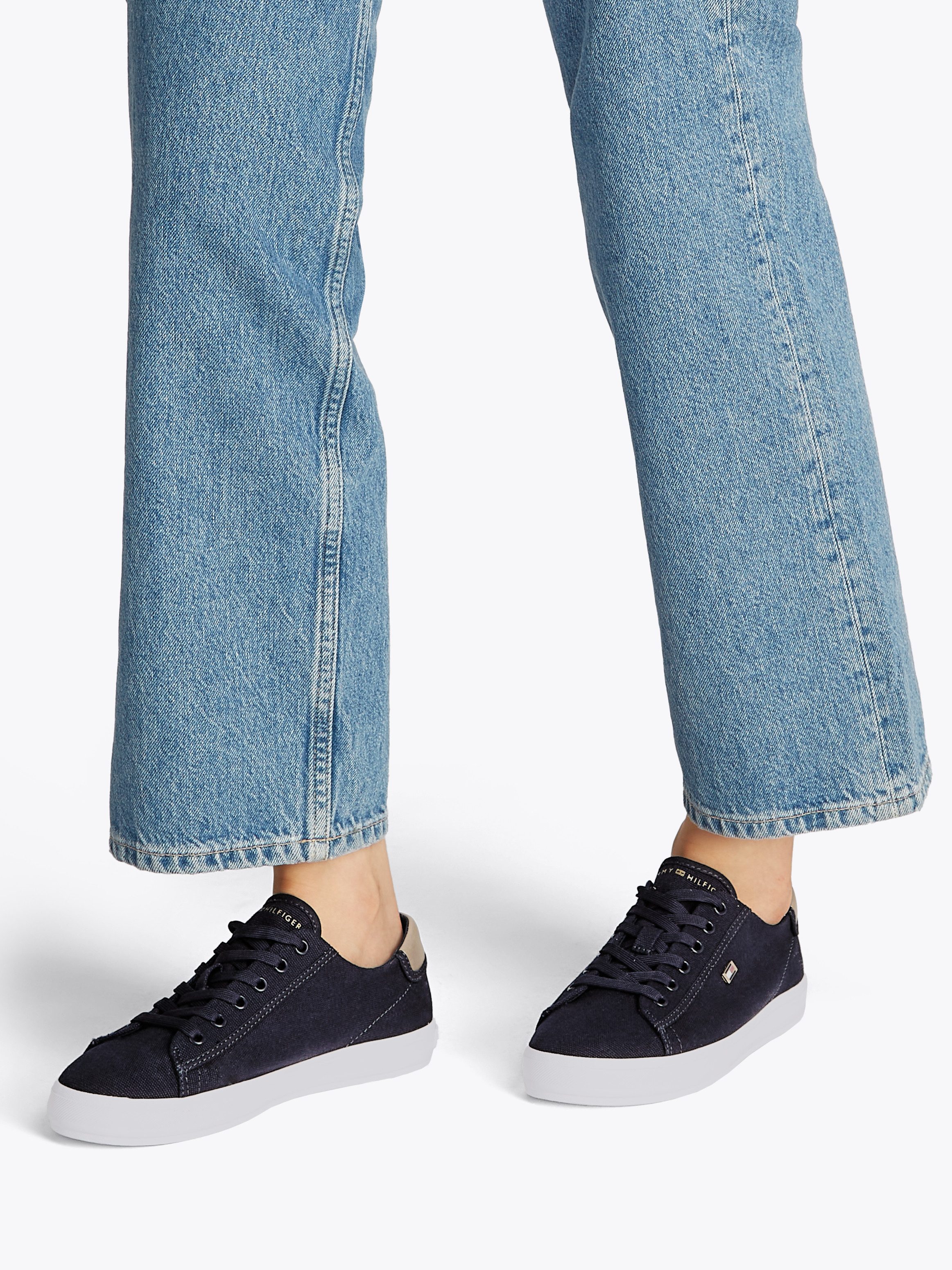 Tommy Hilfiger VULC CANVAS LACE UP SNEAKER Plateausneaker, Freizeitschuh, H günstig online kaufen