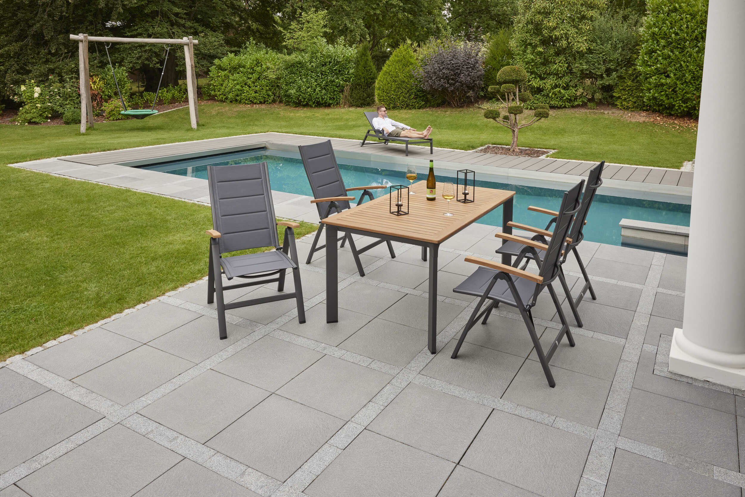 LC Garden Gartenstuhl Unicamo Klappsessel Textilen anthrazit/anthrazit