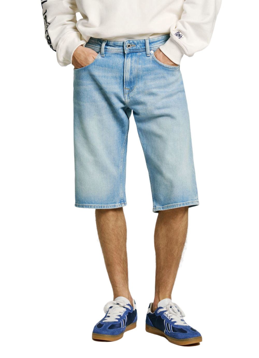 Pepe Jeans Jeansshorts STRAIGHT SHORT CASH mit Stretch