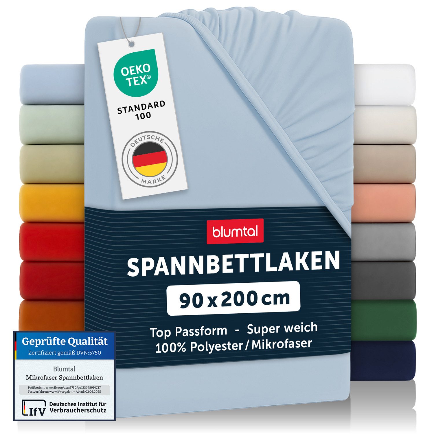 Blumtal Spannbettlaken Bettlaken aus Mikrofaser, Mikrofaser, Gummizug: rund günstig online kaufen