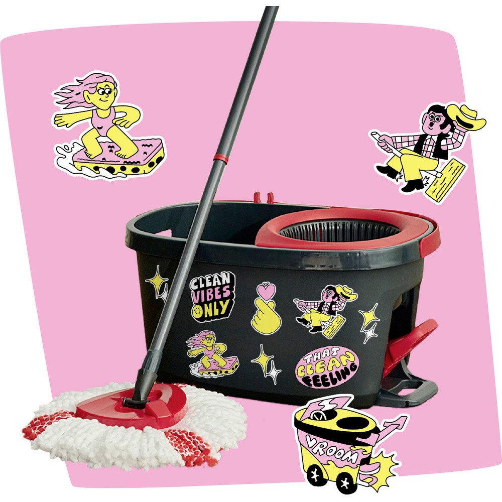 Vileda Staubbesen Vileda 183681 Vileda TURBO MY STYLE Box - Cleaning Lovers Wischmopp-Ko