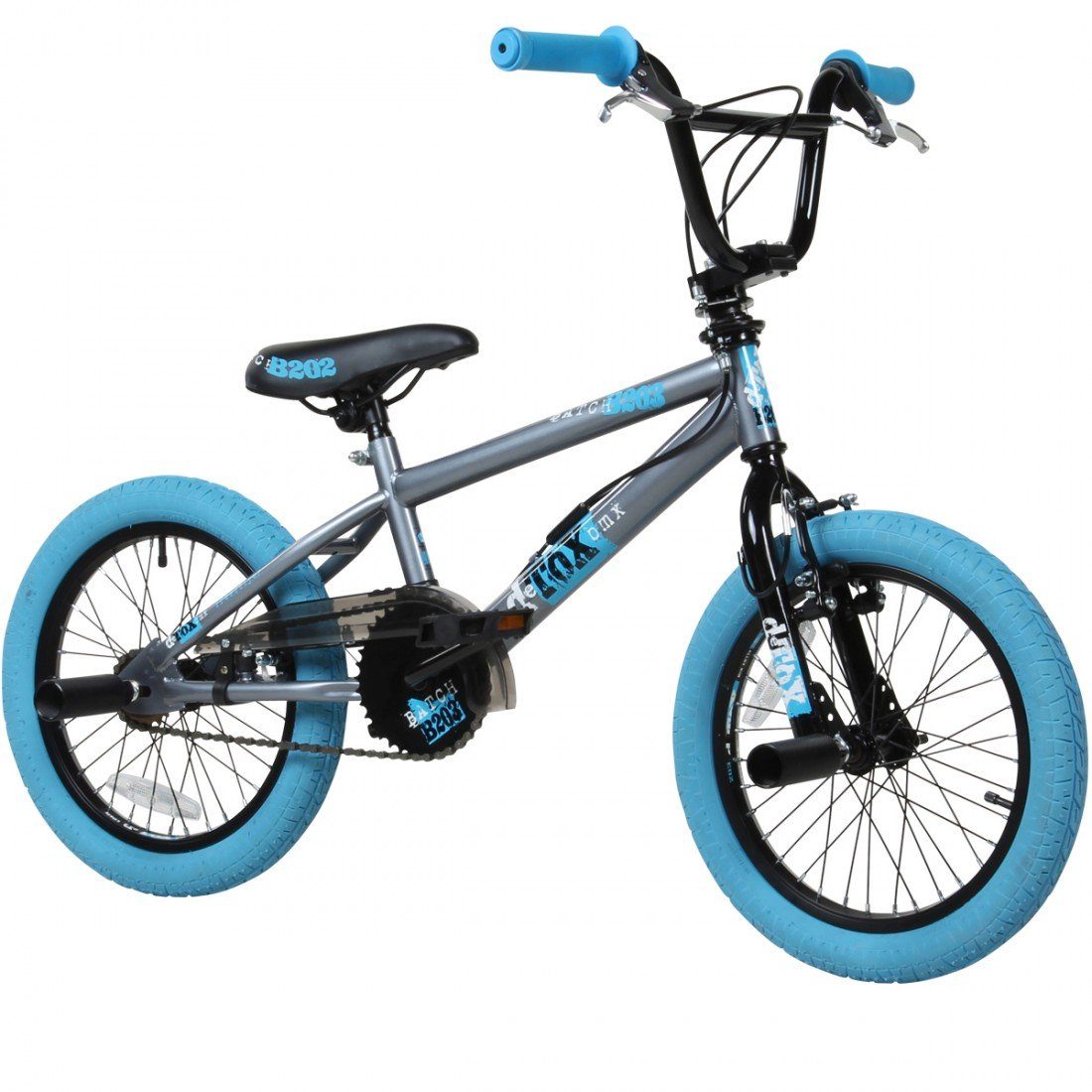 deTOX BMX-Rad Freestyle, 1 Gang, ohne Schaltung, BMX Fahrrad Kinder 100 -  120 cm mit 2 Pegs Mädchen Jungen Kinderbmx