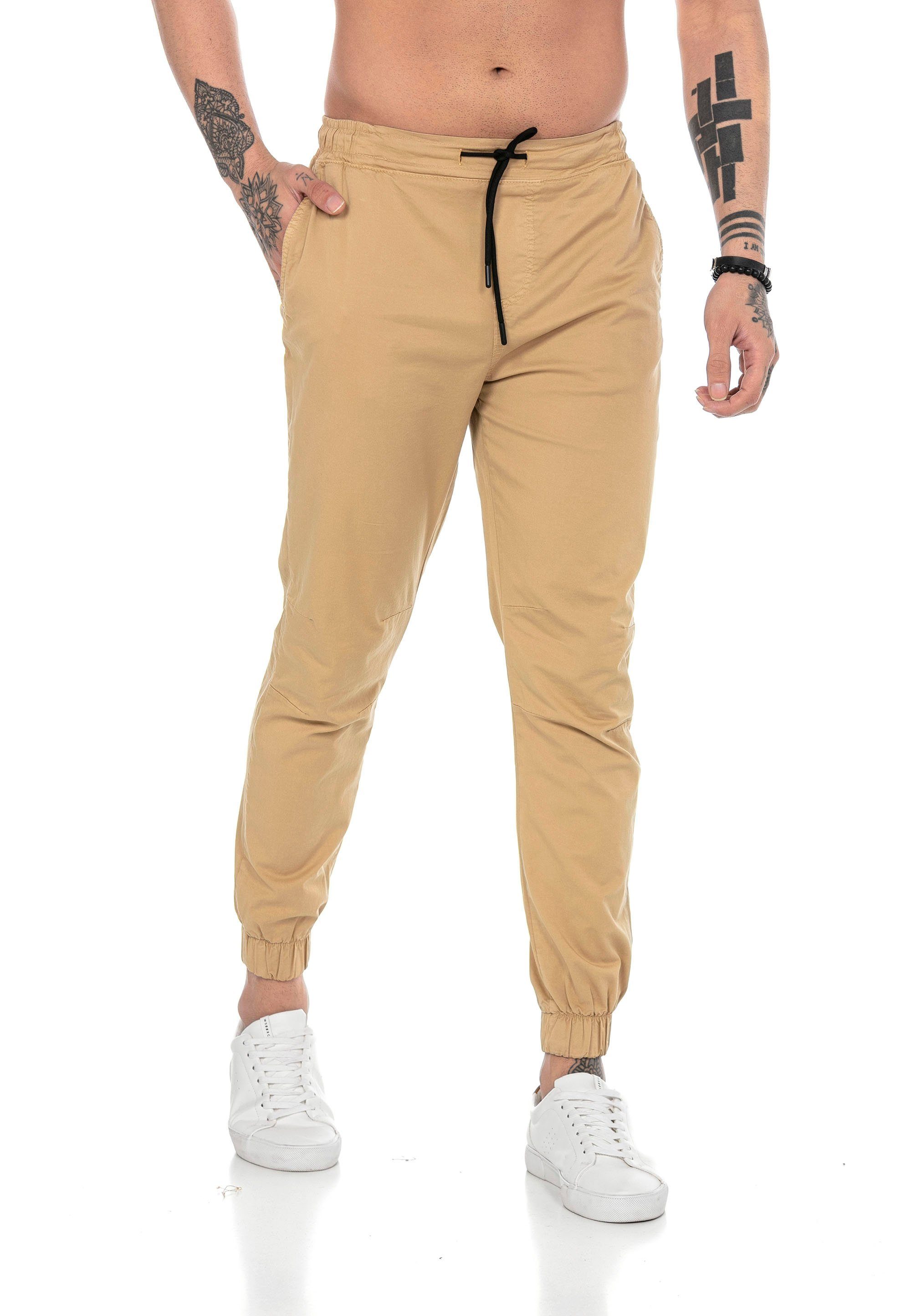 RedBridge Jogginghose Premium Jogpants Hose vielseitig kombinierbar Camel