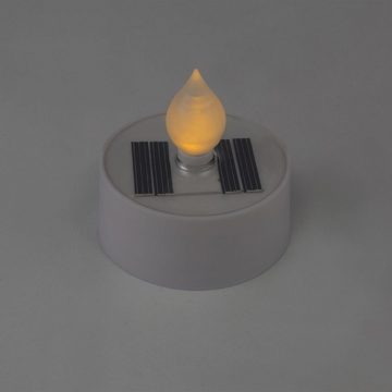 bmf-versand LED Solarleuchte Solarleuchte Garten 2x 3er Set Teelicht Solarlampe Außen Feuer Effekt