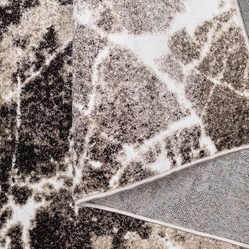 Teppich Manrik, my home, rechteckig, Höhe: 9 mm, mit besonders weichem Flor, Kurzflor, modernes Marmor-Design