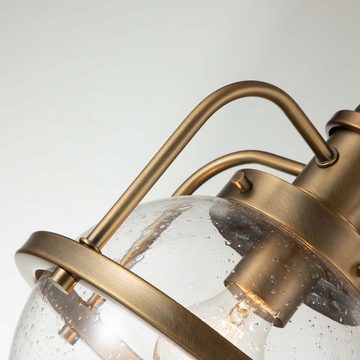 etc-shop Hängeleuchte, Pendelleuchte Hängelampe Esszimmerlampe Deckenlampe Messing Stahl Glas