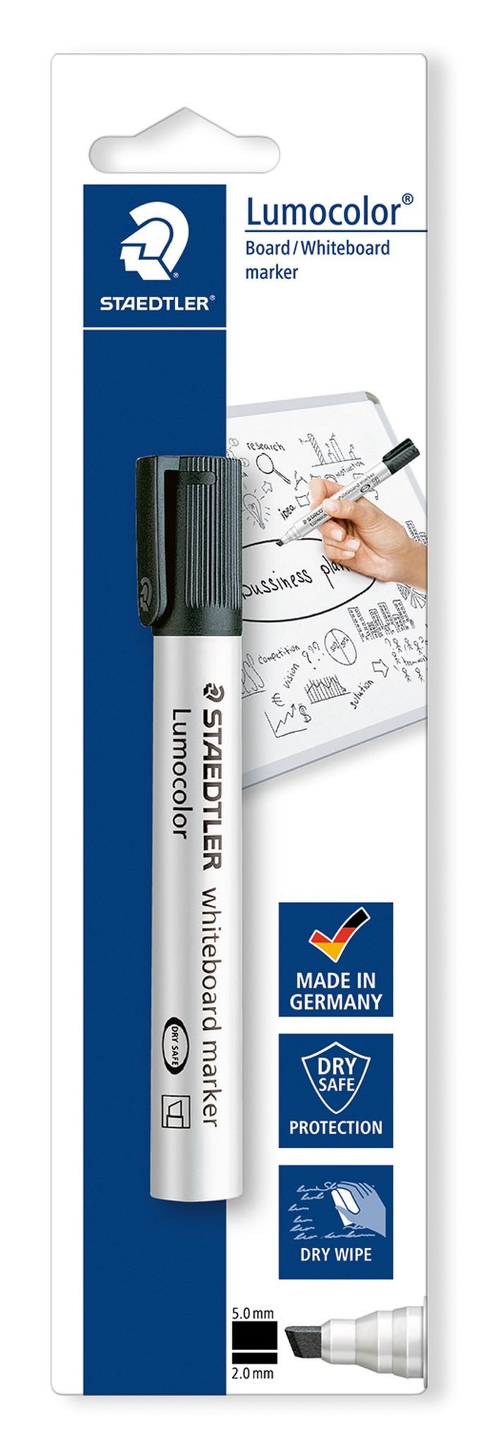 STAEDTLER Whiteboard Marker Staedtler Whiteboardmarker Lumocolor sw Bk 351 B-9 BK