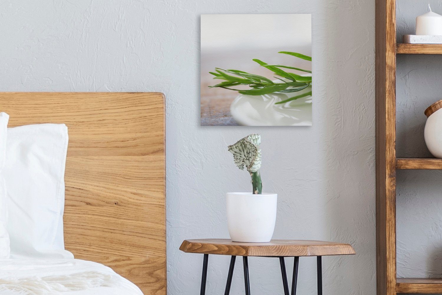 Keramikteller Estragonpflanze, der Leinwand Bilder Schönheit (1 Wohnzimmer mit St), für OneMillionCanvasses® Leinwandbild der Schlafzimmer