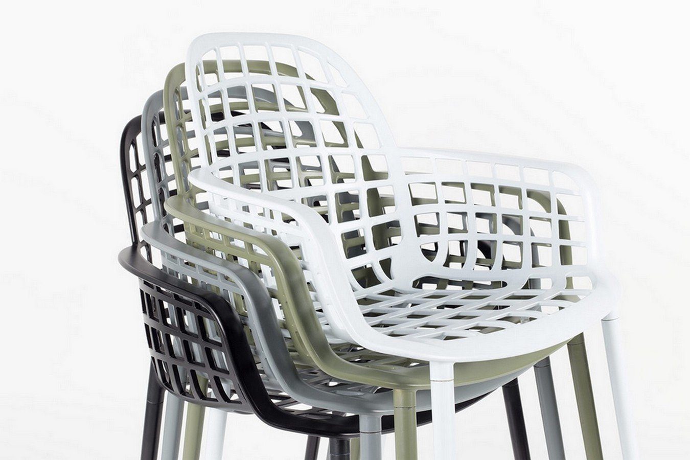 Armlehnstuhl Stuhl Aluminium Zuiver Garten hellgrau