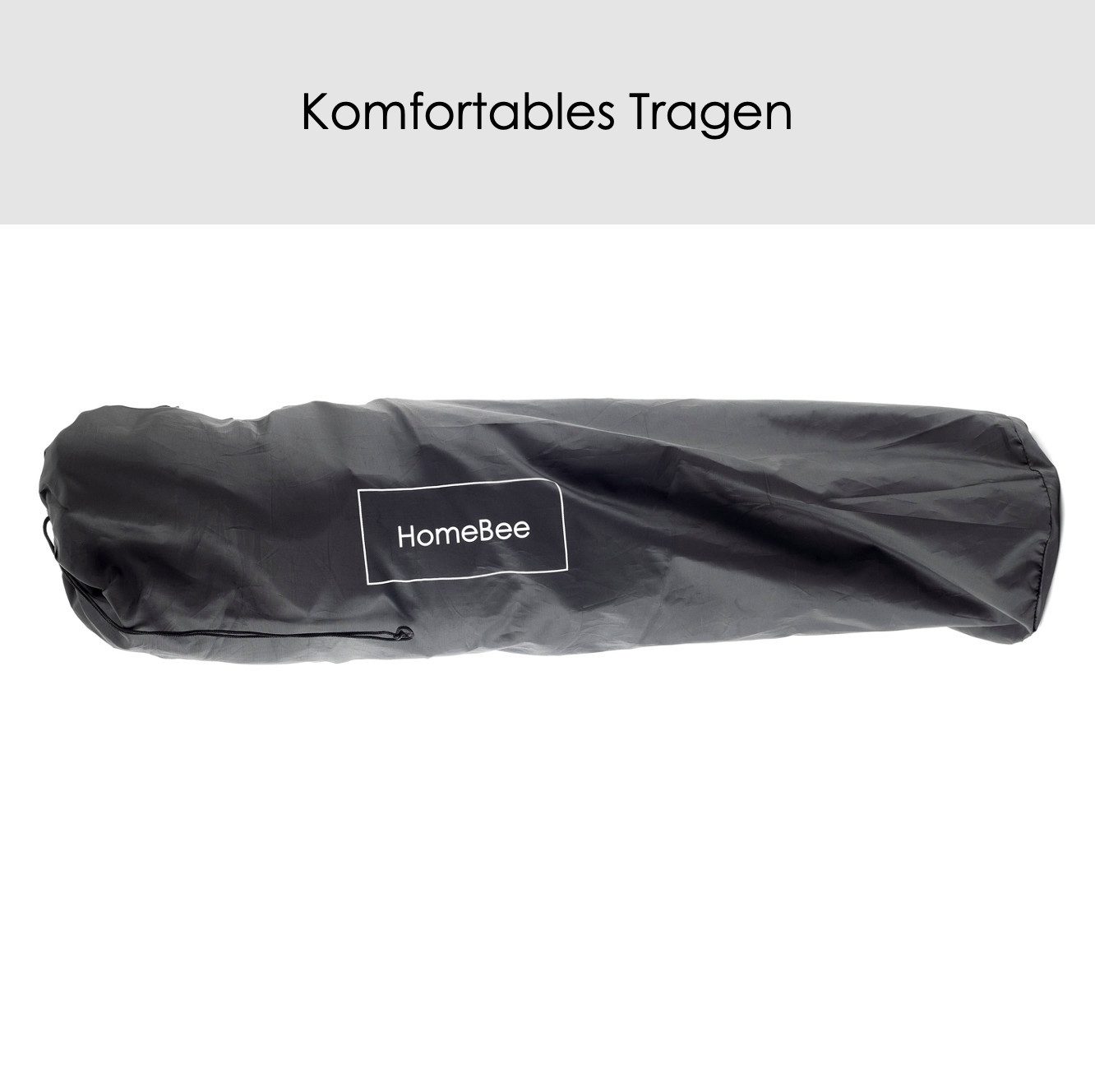 HomeBee 4-Fußstuhl Campingstuhl Klappstuhl Anglerstuhl faltbar (Campingstuhl faltbar mit verstellbarer Rückenlehne, 1 St), mit Kühltasche und Getränkehalter bis – Bild 4 von 5