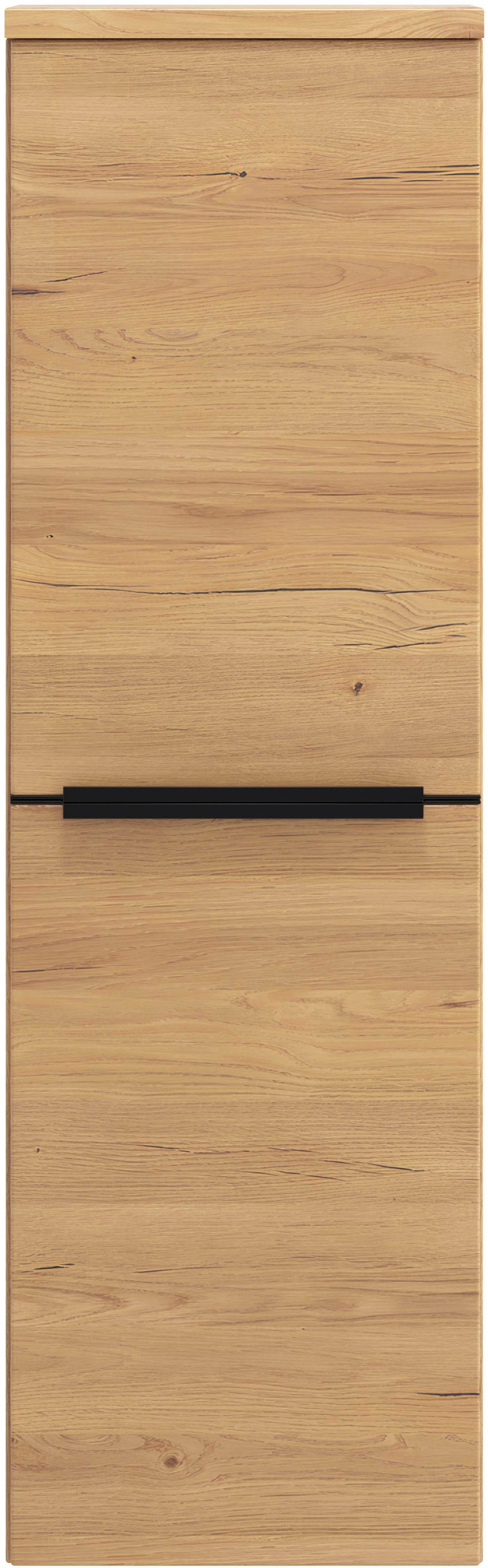 welltime Midischrank MAILAND, gedämpfte Scharniere, hochwertiges MDF (Maße (B/H/T): ca. 40/130/35 cm) Wildeiche, gedämpfte Scharniere