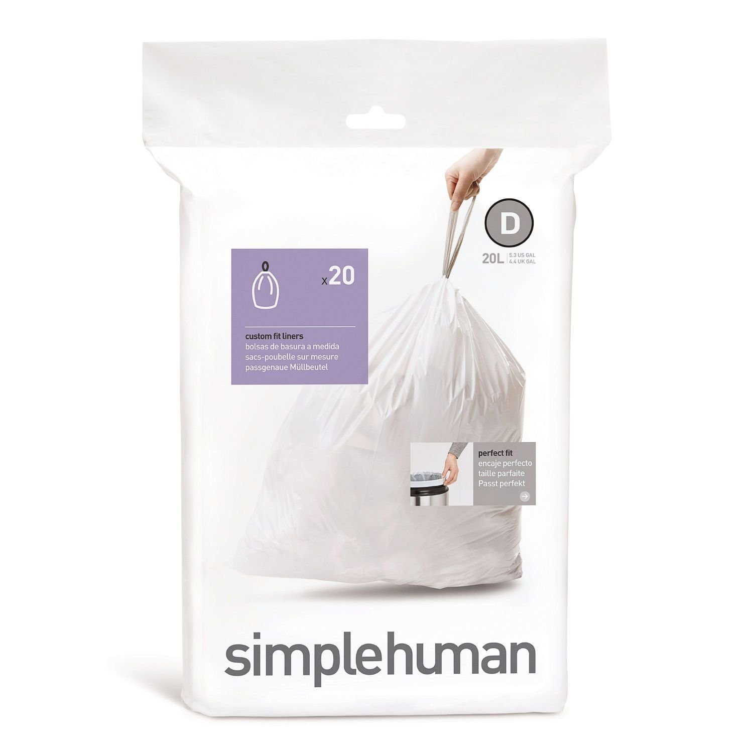 simplehuman Мусорные урны Passgenaue Мусорные урны Code D 20 Stück