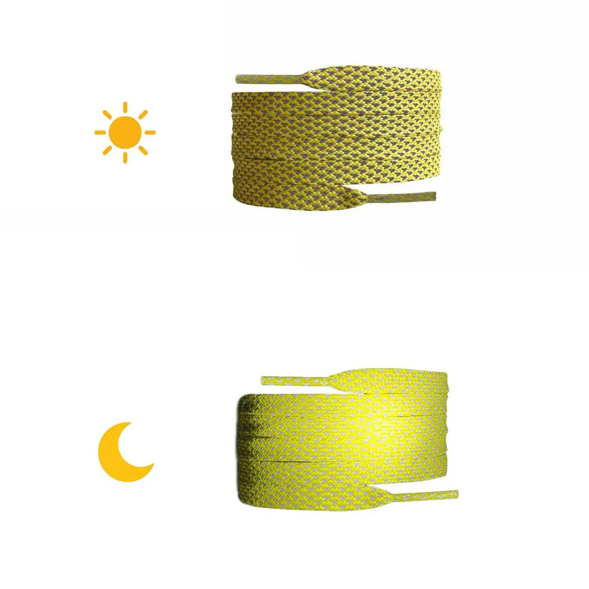 Schnürsenkel Reflektierende Schnürsenkel - Flach