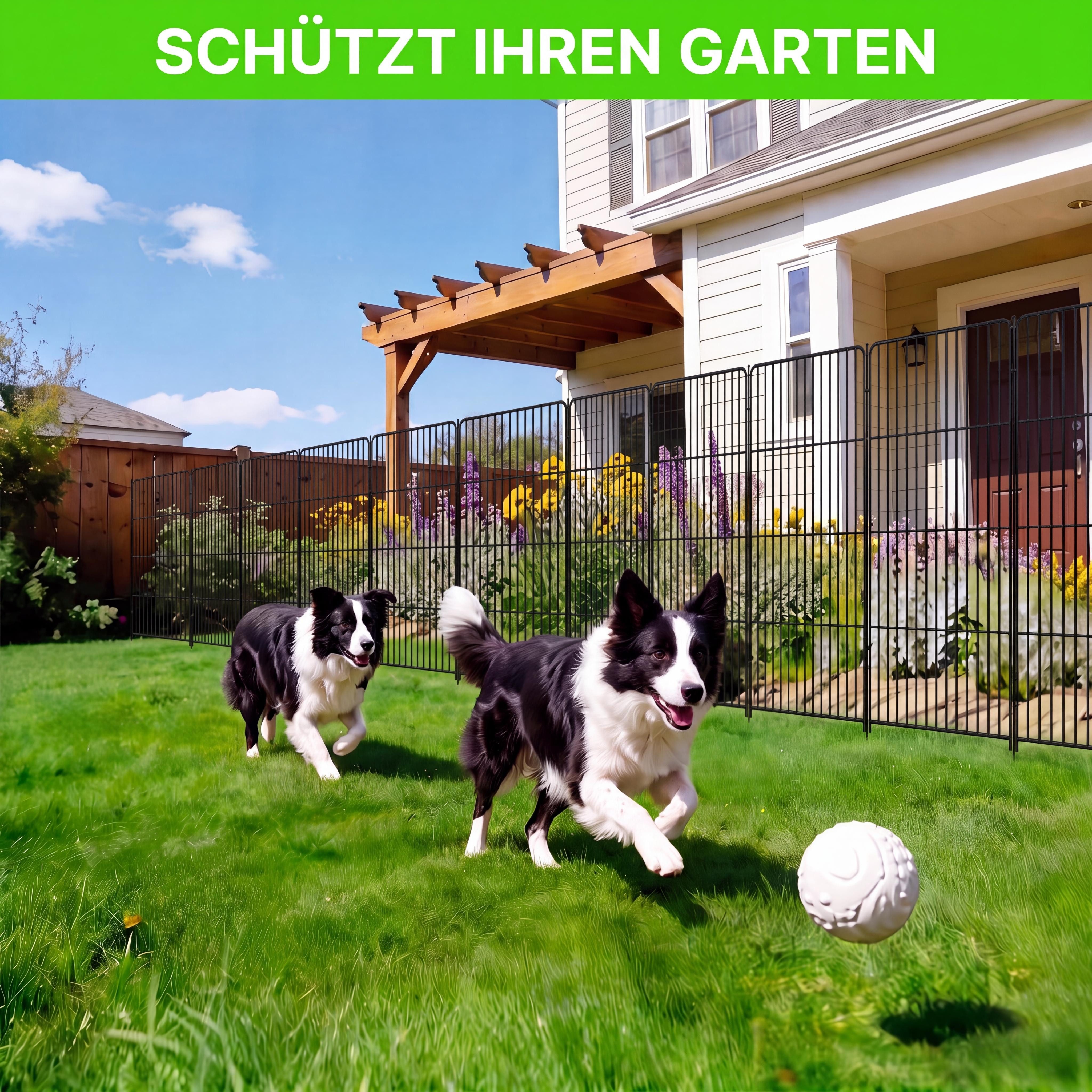 GarveeMore Zaunpfosten Gartenzaun für den Außenbereich, Tierbarriere, Rostfreies Metall – Bild 5 von 5