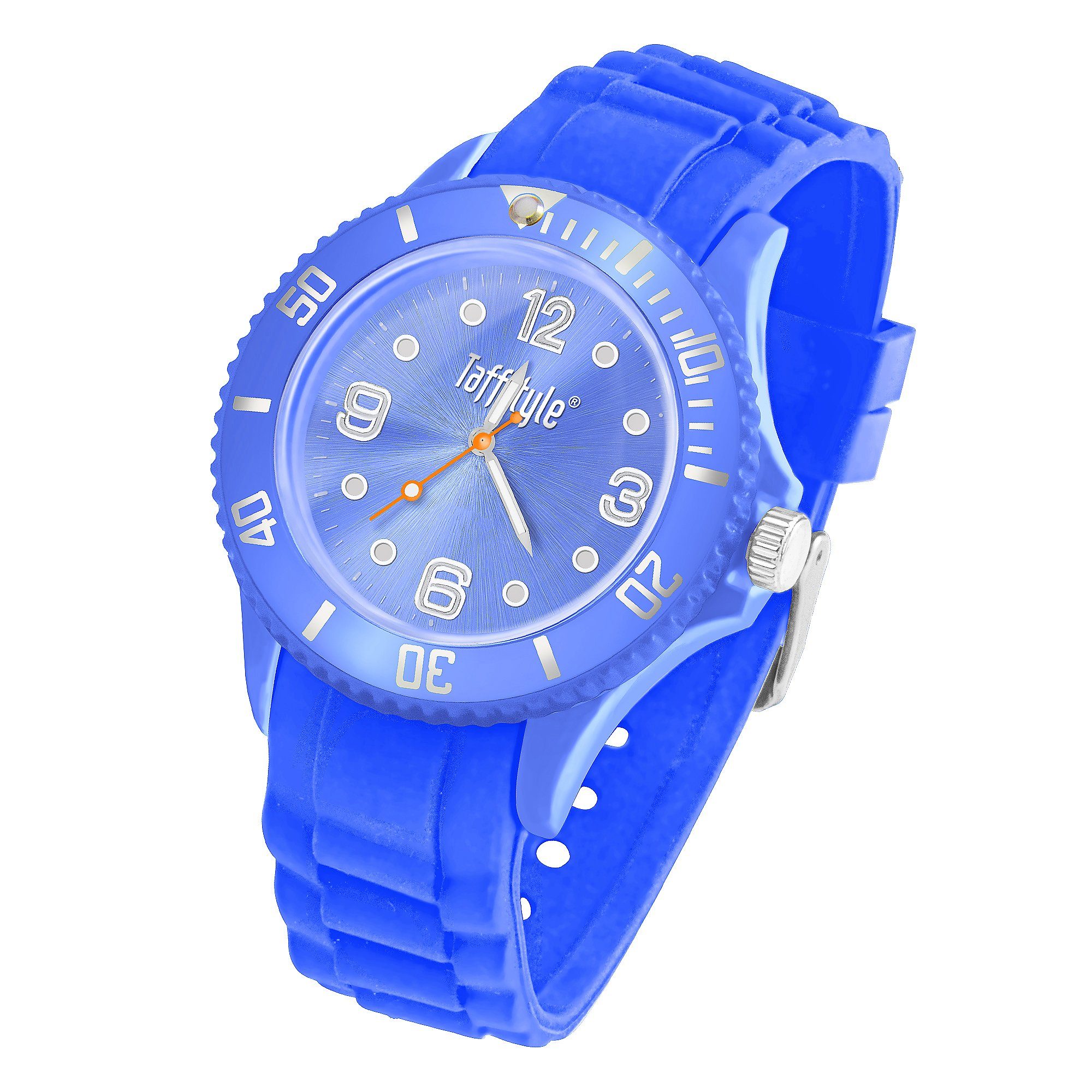 Taffstyle Quarzuhr Armbanduhr Silikon Analog Quarz Farbige Sport Uhr, Sportuhr Damenuhr Silikonuhr Kinderuhr Herrenuhr Bunt Gummi Armband