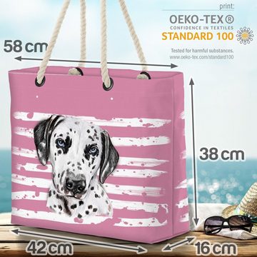 VOID Strandtasche (1-tlg), Dalmatiner Hund Haustier Hundetasche