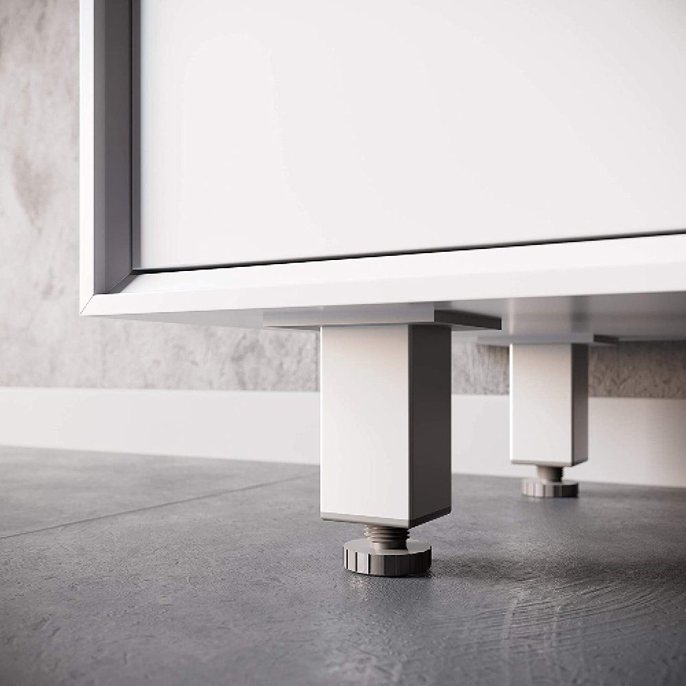sossai® Möbelfuß Höhenverstellbare Aluminium Möbelfüße, (4-St)